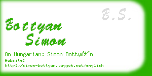 bottyan simon business card